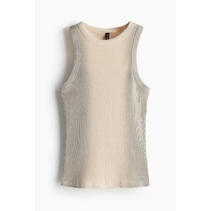 ✨4 for $15✨ H&M Cream & Gray Ribbed Tank